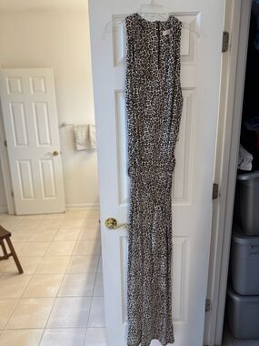 MICHAEL Michael Kors Leopard Print Dress - Black & Brown